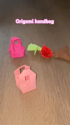 Easy origami handbag 👜 for beginners #paperart #diy