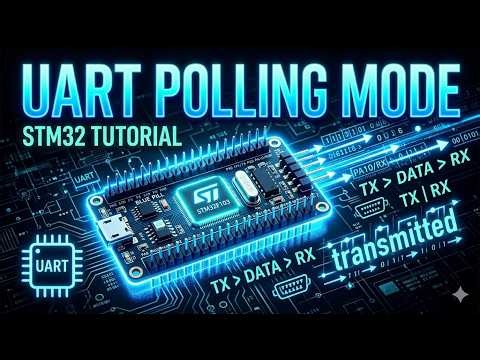 STM32 UART Data Transmission in Polling Mode | Step-by-Step Tutorial (HAL) #electronics #embedded