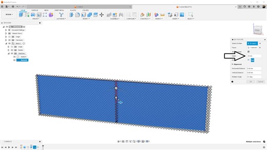Pattern on Path - Emboss