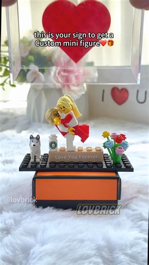 Turn your love story into a mini brick couple set! 🧱💕 💝 Fully customizable — outfits, hair, names & even expressions 🎁 A one-of-a-kind keepsake you won’t find in stores 😂 Cute, funny & guaranteed to make them smile 🔥 Perfect for anniversaries, birthdays, Valentine’s Day, or just because 🛒 Customize yours today! ⏳👇 | LovBrick