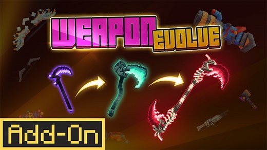 [Add-On]武器进化-我的世界市场包免费下载-Minecraft Marketplace Weapon Evolve