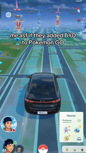 Pokémon GO would be way easier if they added a BYD 😭 Everyone's walking 12km to hatch eggs while I'm pulling up to the PokéStop in a BYD Seal 5 with