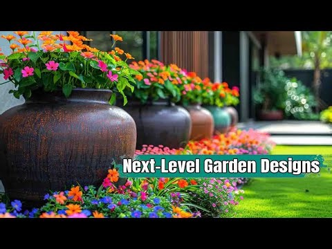 Stunning Modern Garden Designs with Colorful Flowers | Luxury Landscape Ideas