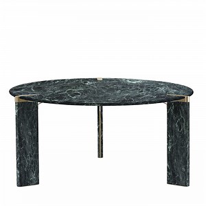 Ottanta Round Green Dining Table by Lorenza Bozzoli