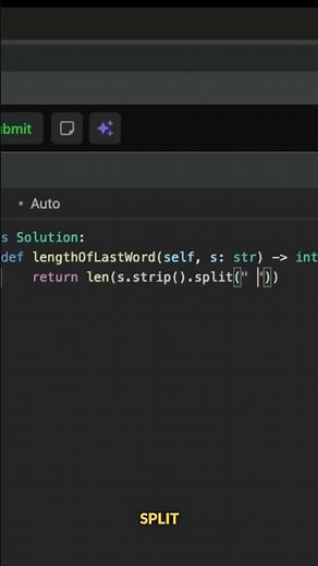 LeetCode 58 - Length of Last Word | Python Strip & Split Explained