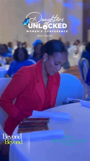 Terri-Karelle on Instagram: "@daughtersunlocked thank you for breathing life into a room of 400 women! What an atmosphere! I am so sorry that I couldn’t stay for the entire day due to another engagement but geez Louise, it was so refreshing, warm, hospitable… a sisterhood…. Daughters of a mighty, majestic and sovereign God. ❤️❤️ Blessed to have been your morning Keynote speaker 🙏🏾🙏🏾 #terrikarelle #yourjamaicangirl #speaker #daughtersunlocked"