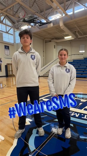 The Titan Media Team and SMS students have a message for our area football and volleyball teams competing in the state playoffs this weekend! #WeAreSMS #goodluck | St. Mary Catholic School Mokena