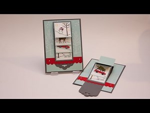 DIY - Wasserfall-Karte White Christmas - Stampin' Up!