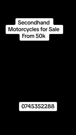 Secondhand Motorcycles for Sale Under Ksh 50,000