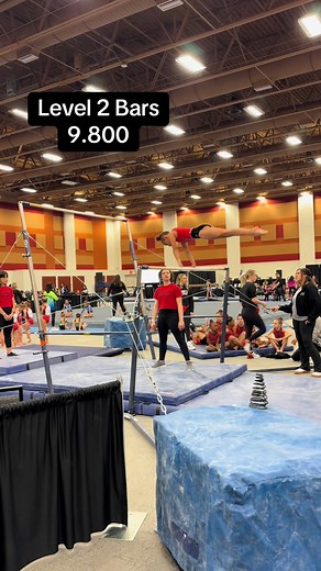 Girls Gymnastics Level 2 Bars Competition Performance