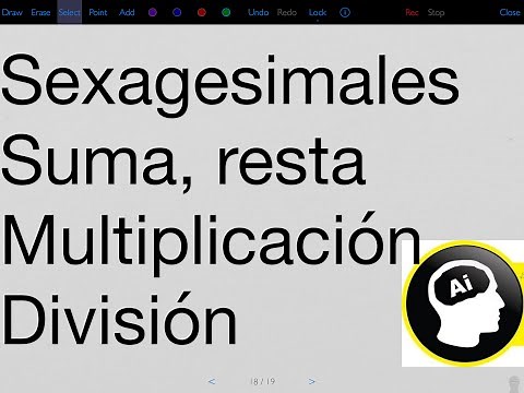 Suma, Resta, Multiplicación, División grados sexagesimales