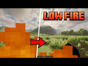 Low Fire Texture Pack for Minecraft (Low Visible Fire)