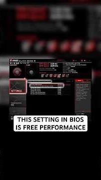 Enable this bios setting for free performance