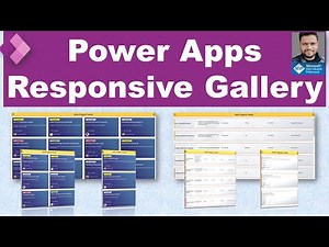 Power Apps Responsive Gallery (Card and Table layout)