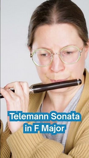 Telemann Sonata in F Major 🎶 Played on SPC711 Piccolo #Shorts