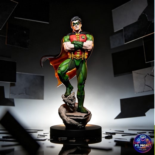 Vigilant Sidekick Fanart STL Statue | 1/6 Scale | Hero Pose on Stone Base | 3D STL Print File Instant Download - Etsy