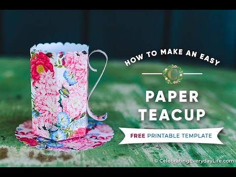 How to Make an Easy Paper Teacup