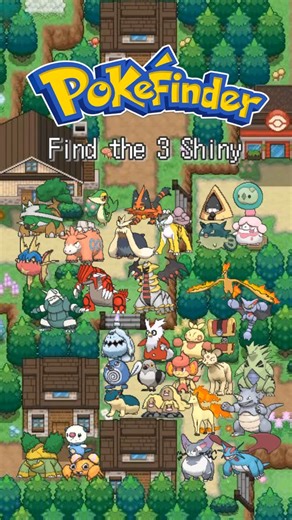 Pokefinder on Instagram: "99% Fail this shiny challenge..Can you find the Shiny pokemon? #pokemon #nostalgia #pokémon"