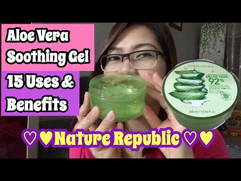 ALOE VERA SOOTHING GEL 15 USES & BENEFITS