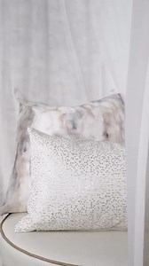 Light, airy, and made for effortless layering. Crisp sheets and breathable bedding set the tone for a space that feels calm, fresh, and inviting. #designerdecor #lightandairy #luxurybedding #designerbedding #designerpillows | Eastern Accents