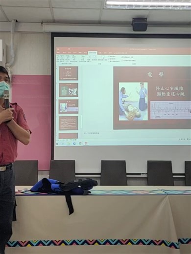 哈姆立克法．111826人為及天然災害應變處置CPRAED急救年度複習、職業安全衛生影片宣傳．葉建志教官