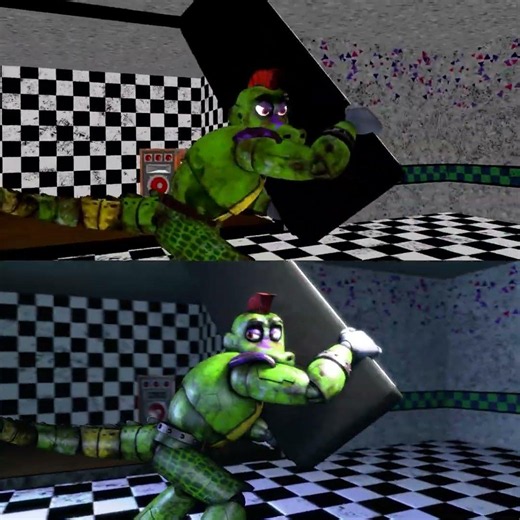 Toy Freddy defends Toy Bonnie from Monty BTS (FNAF Fight Animation)