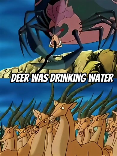 Dear and giant spider #cartoon | Cartoon