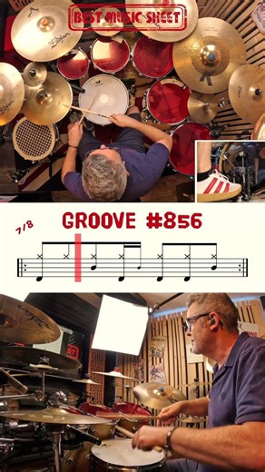 🥁 Drum Beat for Beginners #856 | Easy Drum Beat #856 | Learn Drum Beat | How to Play Drum Beat
