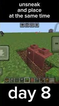 how to make ghost blocks in minecraft bedrock edition -day 8 of building #glitch #bug #minecraft