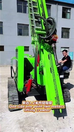 Is manual pile driving slow? Photovoltaic pile driver improves efficiency by 50%#drillrig #machine