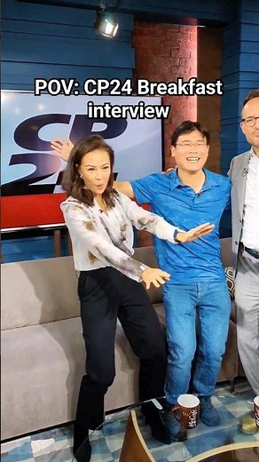 What it's like at CP24 Breakfast with hosts Jennifer Hsiung and Nick Dixon! 🙌