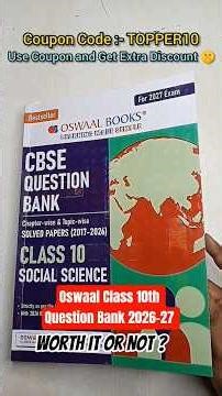 Oswaal class 10 sst question bank 2026-27 Worth it or not ? 🔥 Best Book for class 10 #oswaal #cbse