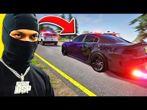 I WENT ON A CHASE IN SRT LEN HELLCAT PURPLE TORCH IN BEAMNG DRIVE