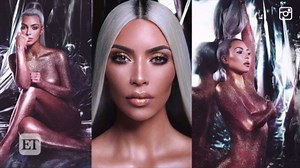 Go Behind the Scenes of Kim Kardashian's Glittery Nude Photo Shoot!