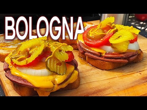 HOW TO MAKE AMAZING FRIED BOLOGNA ON THE BLACKSTONE GRIDDLE! DELI STYLE SANDWICH