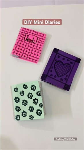DIY Mini Diaries 📔✨ | Cute Paper Craft #diy #mini #papercraft #youtubeshorts #shorts #diary #craft