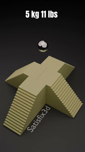 11,623 Yellow Cubes Explode in Epic Slow Motion | 5KG Sphere Impact #slowmo #satisfying