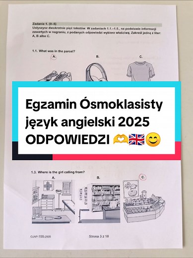 Egzamin Ósmoklasisty angielski 2025: Odpowiedzi i Porady