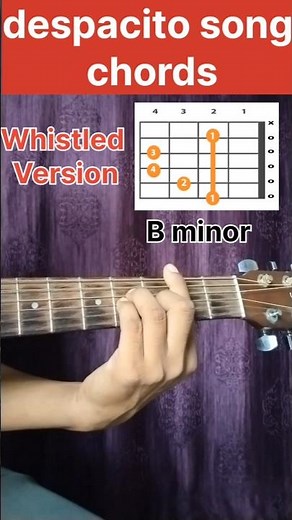 How to play Despacito on Guitar (Easy Chords + Whistle Cover)
