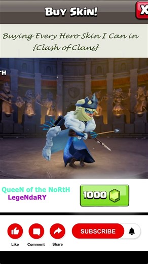 QUEEN OF THE NORTH RETURNS ❄️ Full Skin Showcase – Best AQ Skin Ever? || ❄️🔥|| #coc