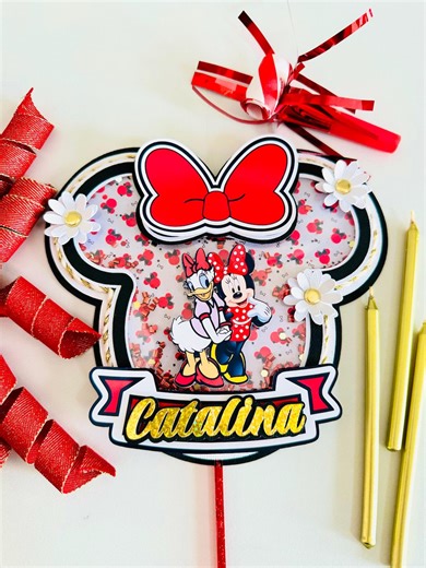 Minnie Cake Topper Birthday, Disney Theme Caketopper, Minnie Centerpiece, Minnie Decorations, Disney Minnie Topper, Disney Party Decor - Etsy