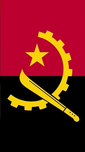 Flag of Angola. Bandeira de Angola.