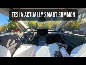 Tesla Actually Smart Summon ACTUALLY WORKS!