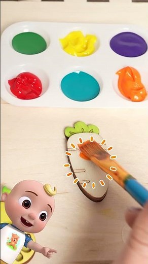 Paint Colorful Fruit with JJ! 🖌️🍓 #cocomelon #paint #fruit