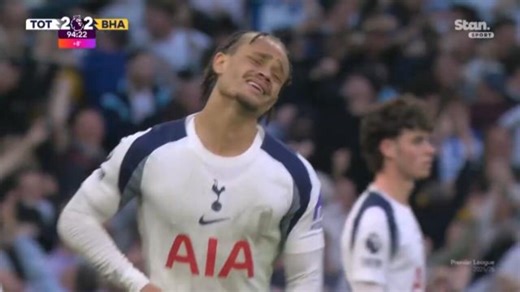 Agony! Spurs allow horror 95th min goal