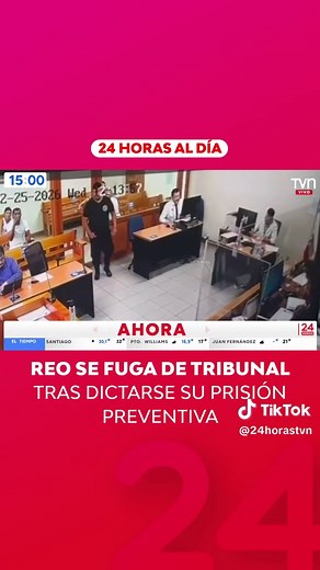 Reo se escapa durante sentencia en tribunal de Colina