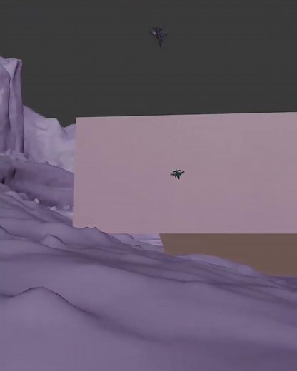 F-16 Dog Fight Made In Blender Using ActionVFX #cgi #blenderanimation #b3d