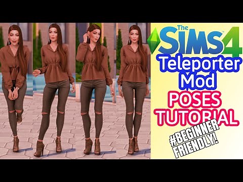 HOW TO: TELEPORTER MOD POSES TUTORIAL | SIMS 4 PLUS GIVEAWAY