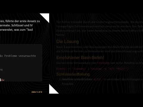 Wie man Daten in Bash genauso entschlüsselt wie in Ruby