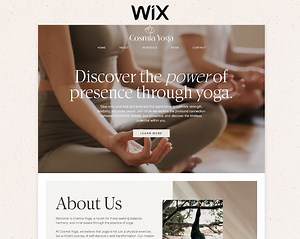Wix Yoga Website Template: Landing Page Design - Etsy